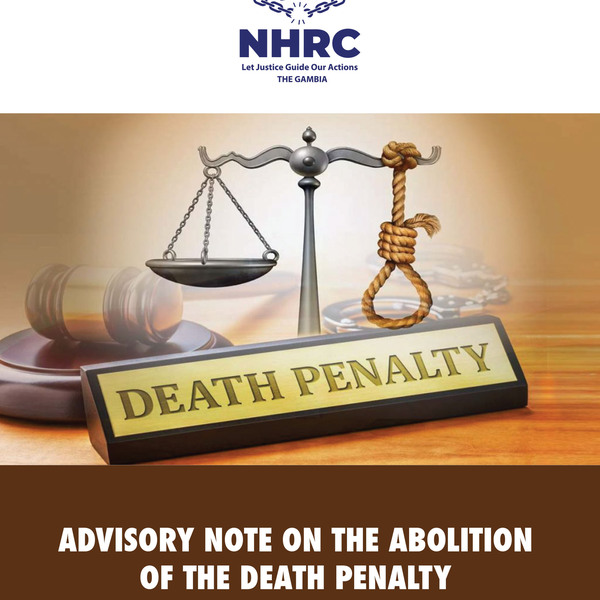Advisory Note on the Abolition of the Death Penalty (Dec. 2022)