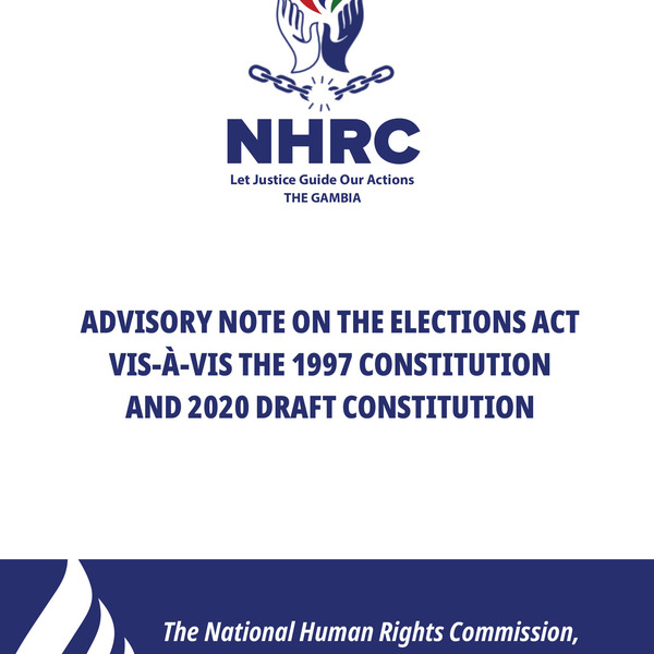 Advisory Note on the Elections (2020)