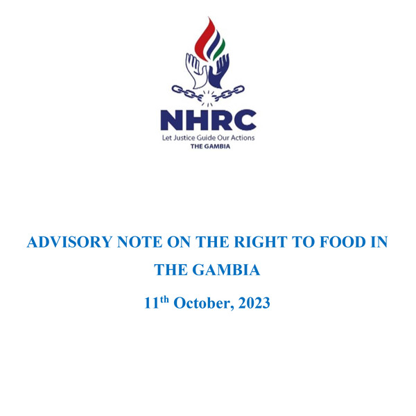 Advisory Note on the Right to Food in The Gambia (2023)